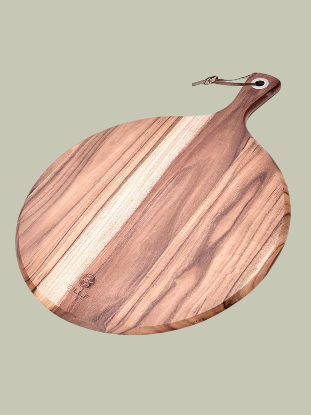 BF BILL.F SINCE 1983, Acacia Wood Pizza Peel/Cutting Board