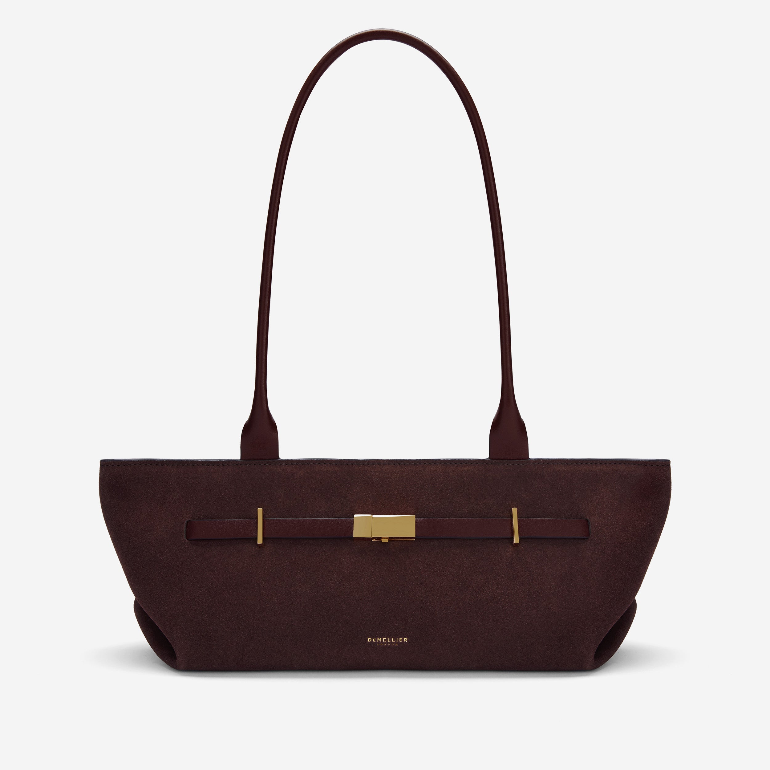 The New York Shoulder | Burgundy Suede &amp;amp; Burgundy Smooth | Demellier