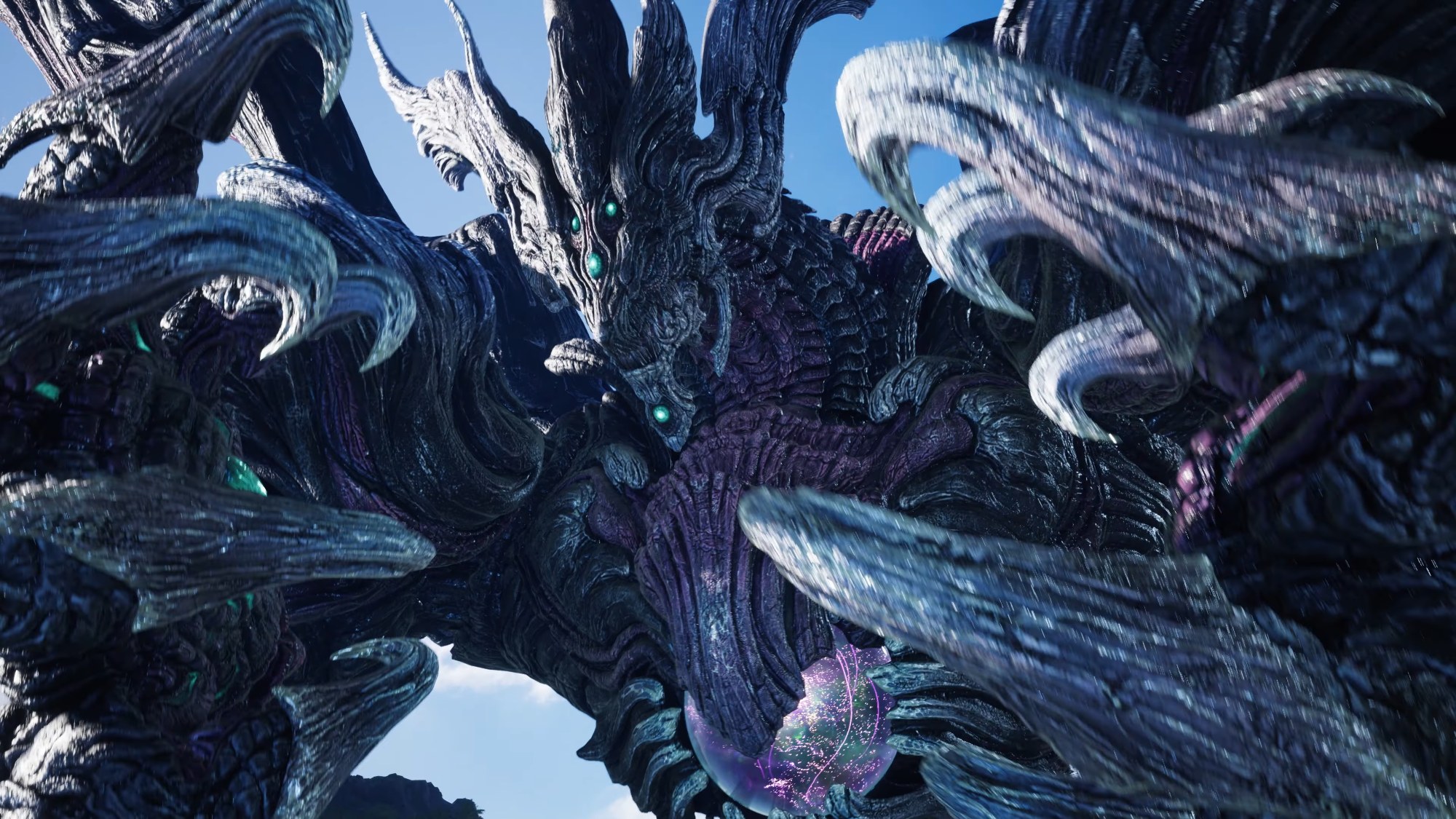 Final Fantasy 7 Revelation - One of the Weapon bosses, a giant kaiju-like creature
