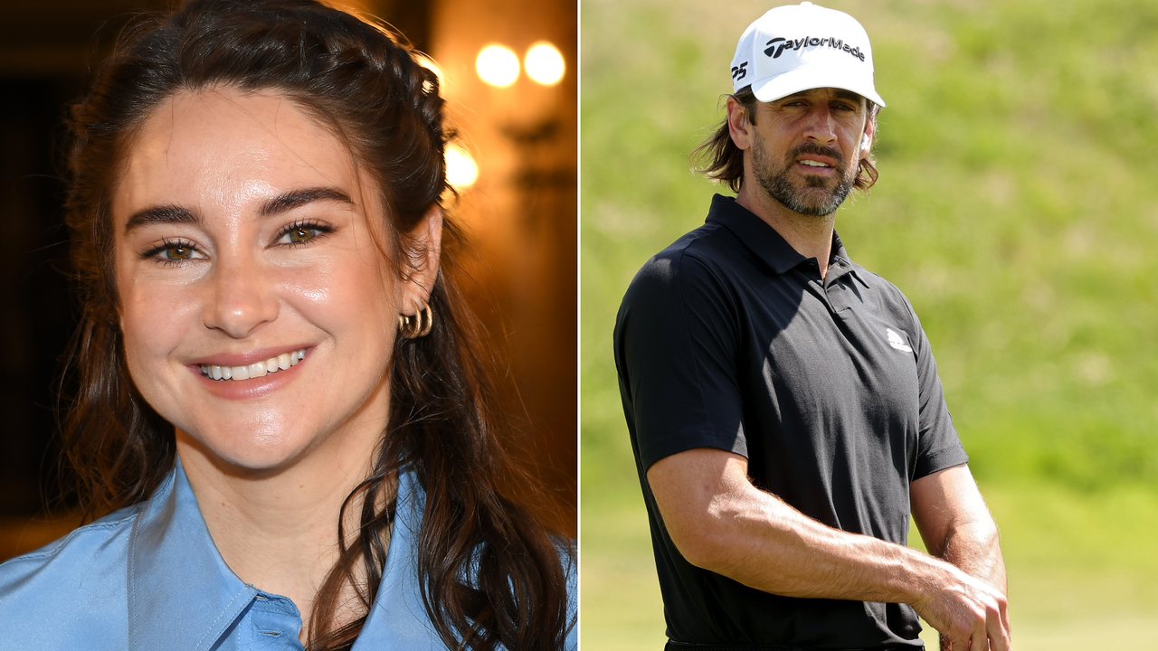 Shailene Woodley and Aaron Rodgers