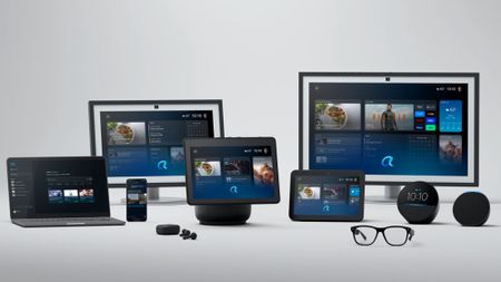 Amazon Alexa Plus devices, including laptops, Echo Show, Echo Earbuds and Echo Frames