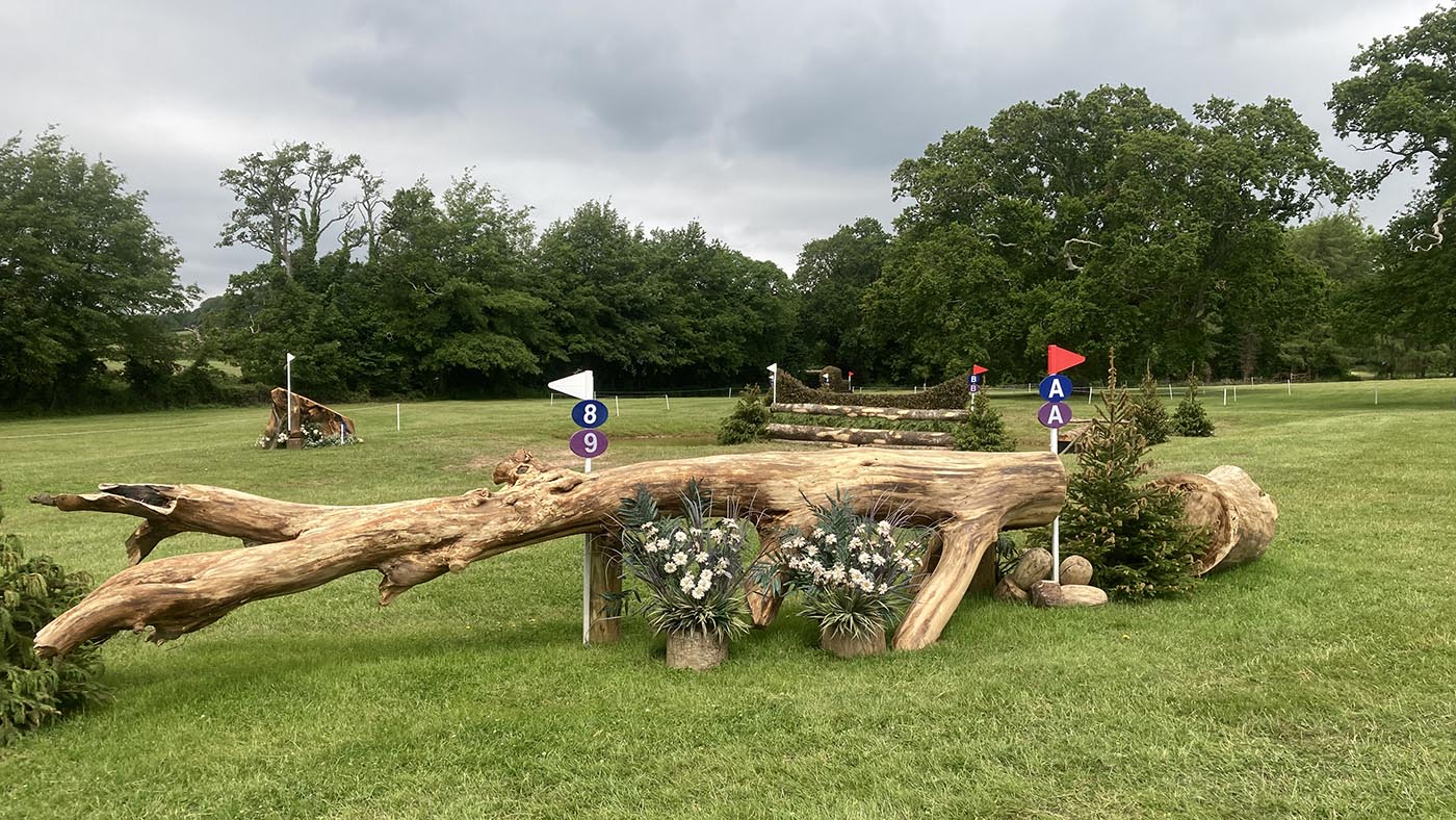 Bicton Horse Trials cross-country course