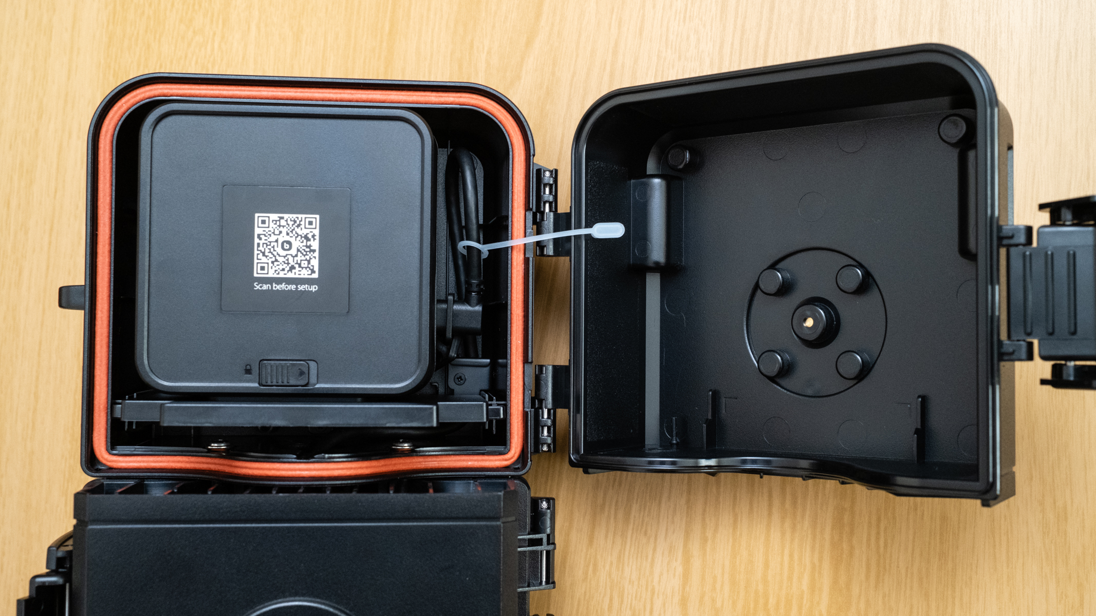 Brinno BCC5000 Time Lapse Bundle housing with the camera compartment open