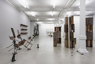 Installation view of ‘Not even the departed stay grounded’