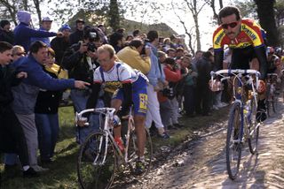 Fignon and Freuler Paris-Roubaix 1990
