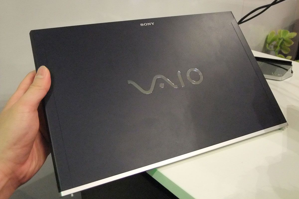 The lid of the Sony Vaio Z with Light Peak