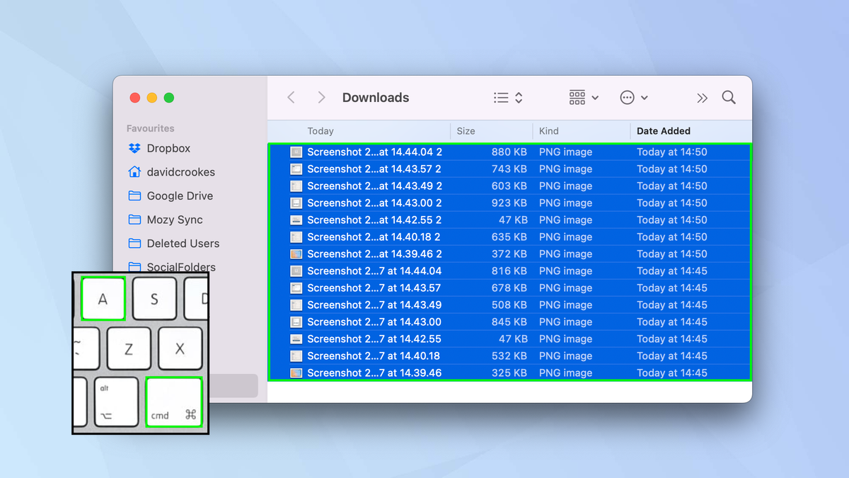 How To Select Multiple Files On Mac Tom s Guide