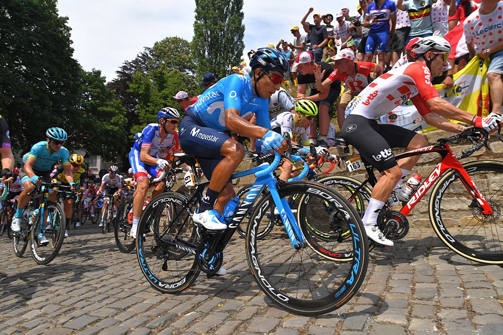 Nairo Quintana (Movistar) stage 1 start at the Tour de France