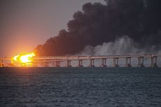 Blast on Crimea bridge.