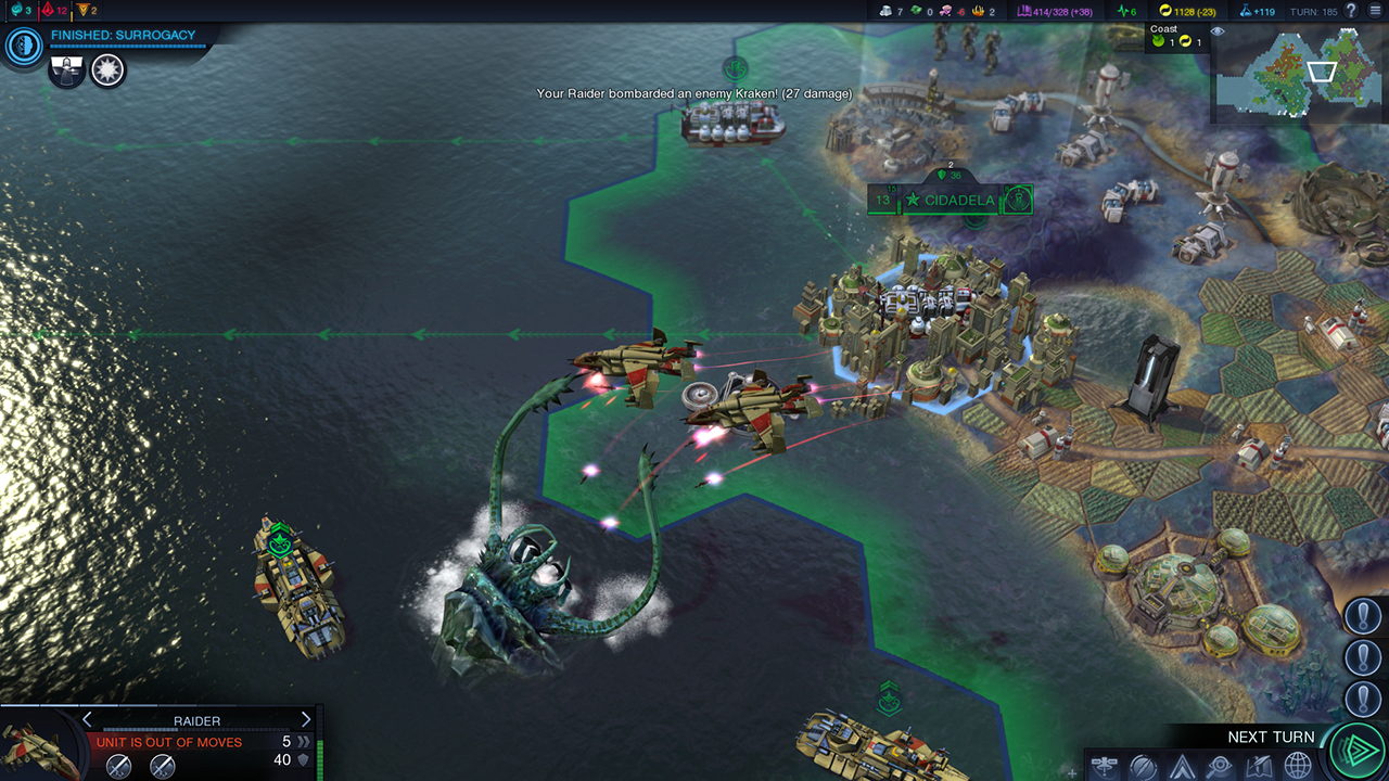 Still from the video game Civilization: Beyond Earth.