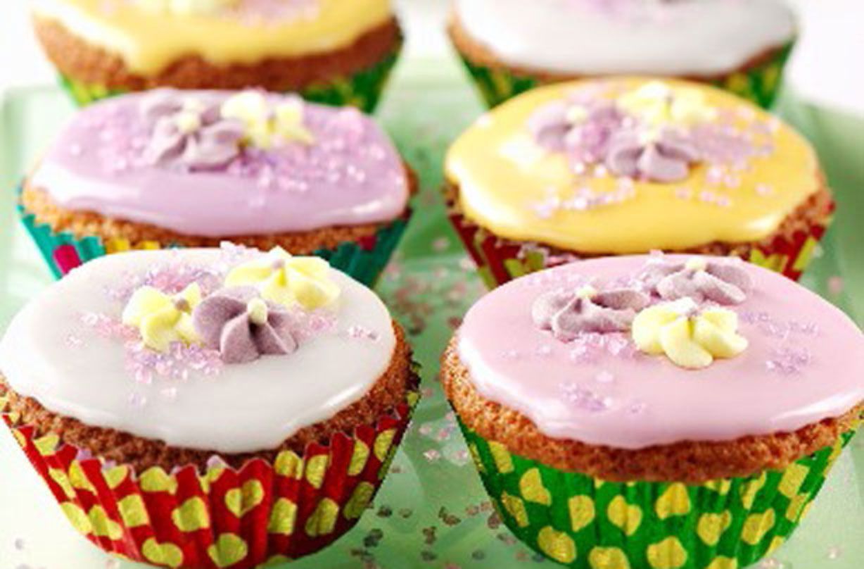 Elderflower and lemon fairy cakes