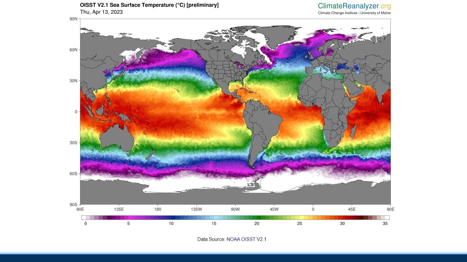 The surface of the ocean is now so hot it's broken every record since