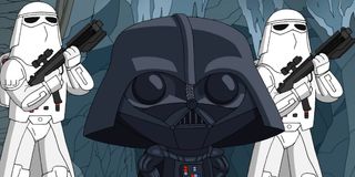 Stewie Griffin as Darth Vader in the Family Guy Empire Strikes Back parody