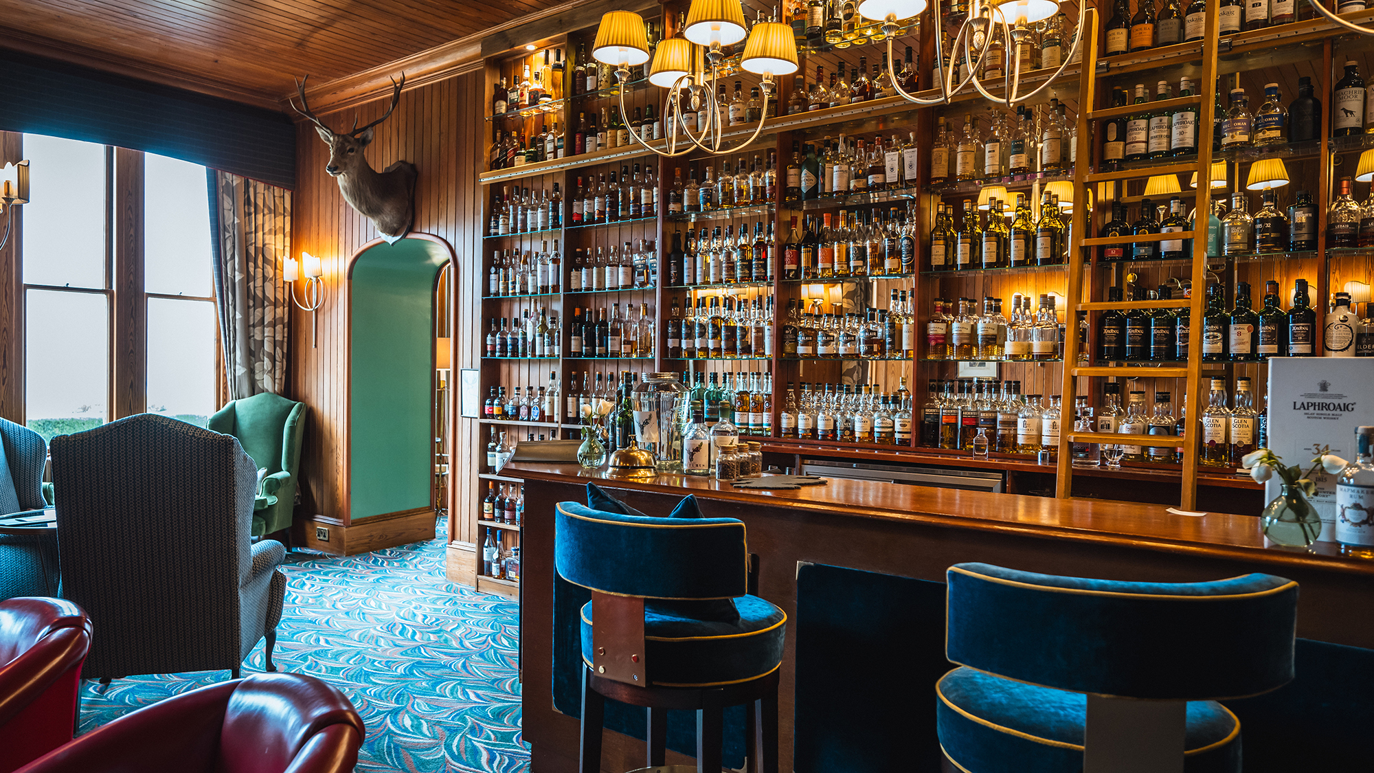 The whisky bar at The Torridon.