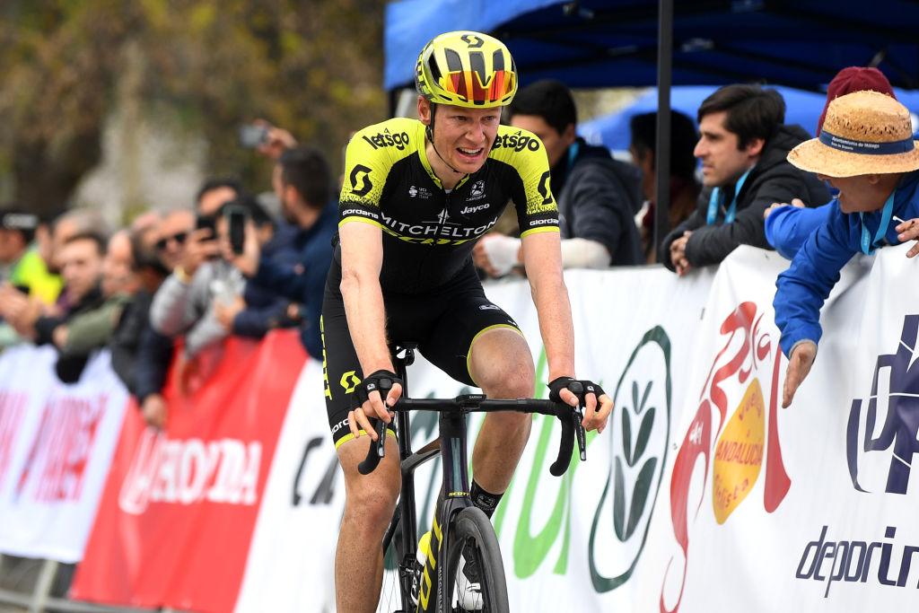 GRAZALEMA SPAIN FEBRUARY 19 Arrival Jack Haig of Australia and Team MitcheltonScott during the 66th Vuelta a Andaluca Ruta del Sol 2020 Stage 1 a 1738km stage from Alhaurn de la Torre to Grazalema 911m VCANDALUCIA UCIProSeries on February 19 2020 in Grazalema Spain Photo by David RamosGetty Images