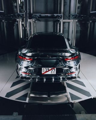 Mercedes-AMG Sacai Collaboration Collection and car wrap