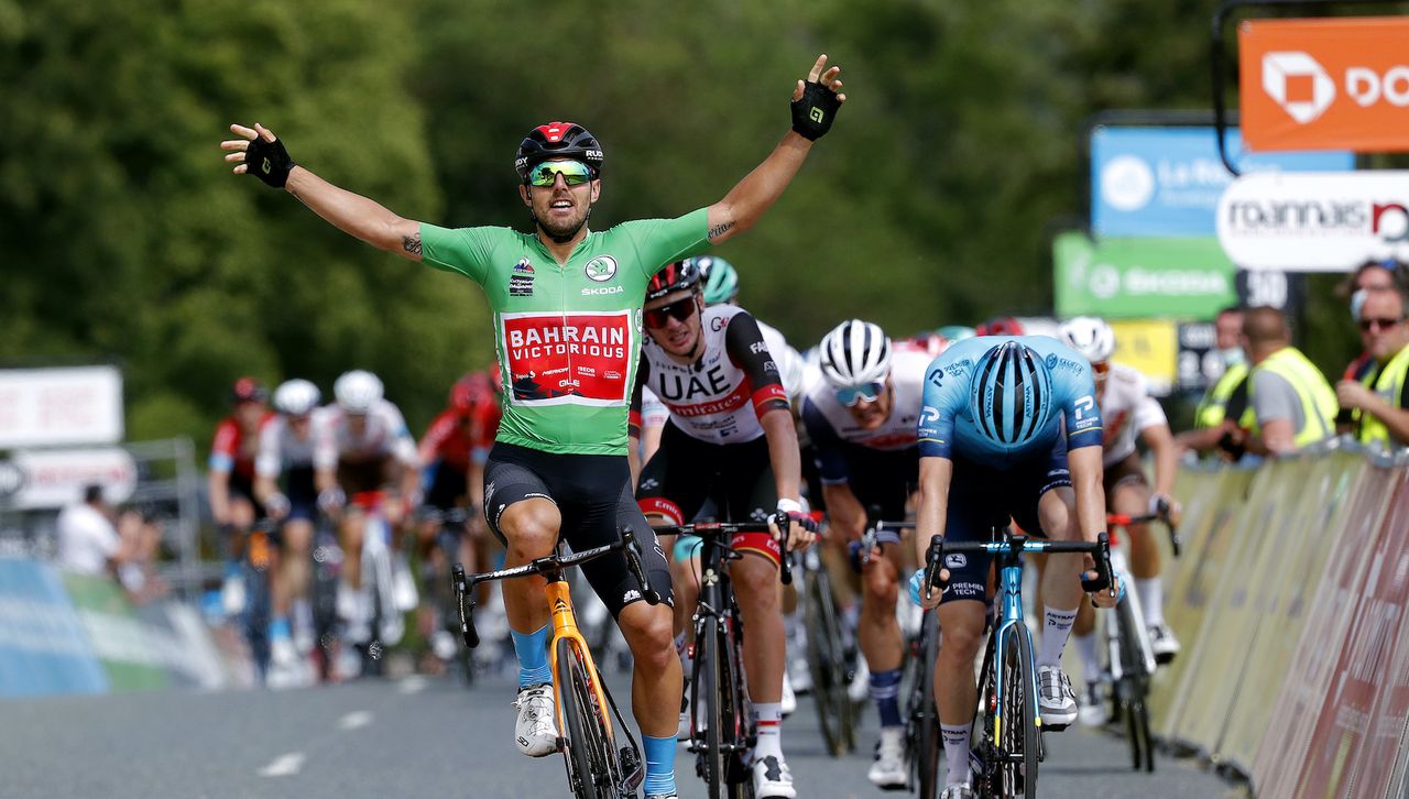 Sonny Colbrelli wins stage three of the Criterium du Dauphine