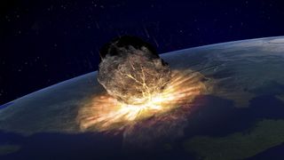 The dinosaur-killing asteroid left a 124-mile-wide crater in the planet's surface. 