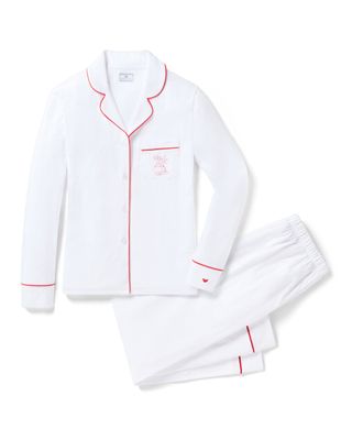 Petite Plume X Eden Rock St Barth Women's White Pima Pajama Set