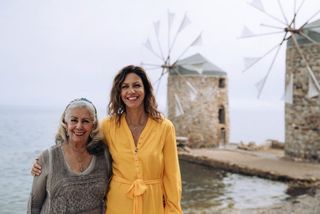 Julia and mum Chrissi The Greek Islands with Julia Bradbury