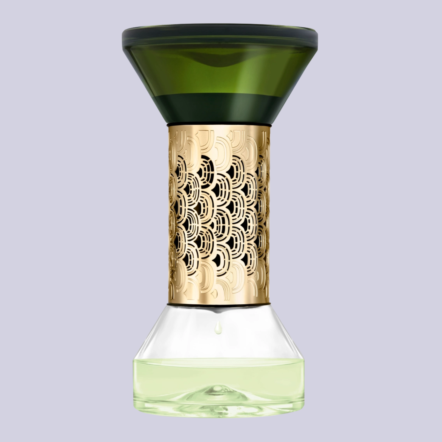 A green hourglass diffuser