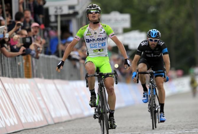 Enrico Battaglin (Bardiani - CSF) wins stage 14 of the Giro d'Italia