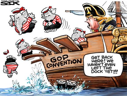 Political cartoon U.S GOP convention