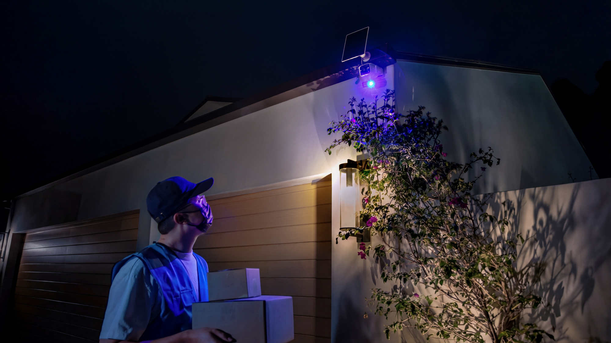 Color lights on a TP-Link Tapo C675D security camera
