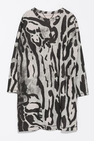 Zara Printed Velour Dress, £25.99