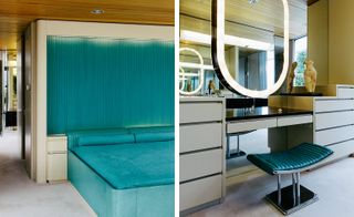 Fixtures, fittings and curved steel furniture were custom-designed by Erickson