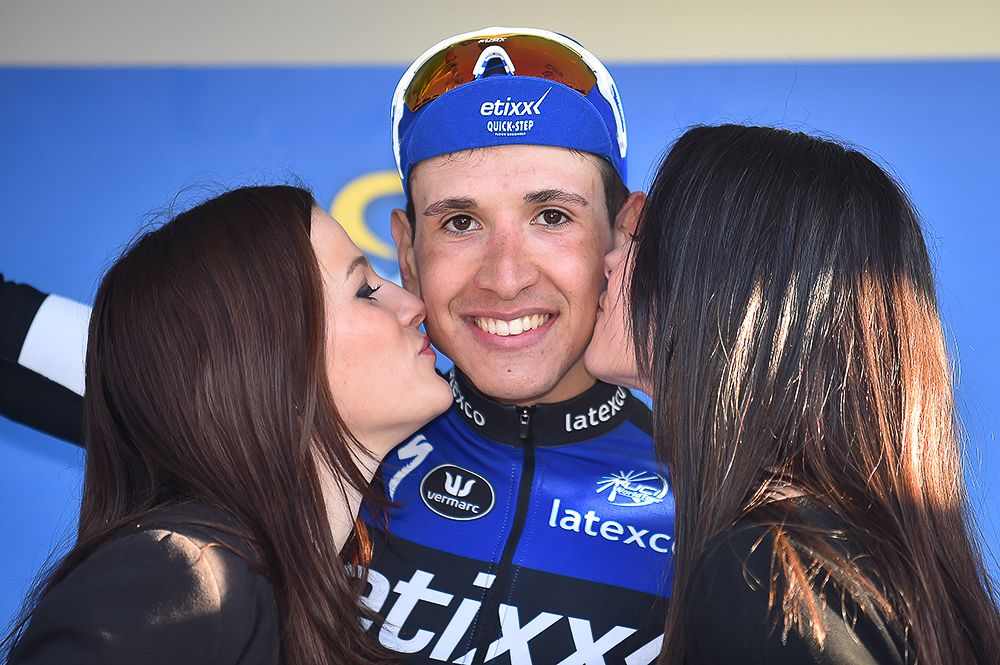 Davide Martinelli on the Provence stage 2 podium