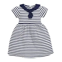 Striped Short Sleeve Sailor Dress, £19 | JoJo Maman Bebe