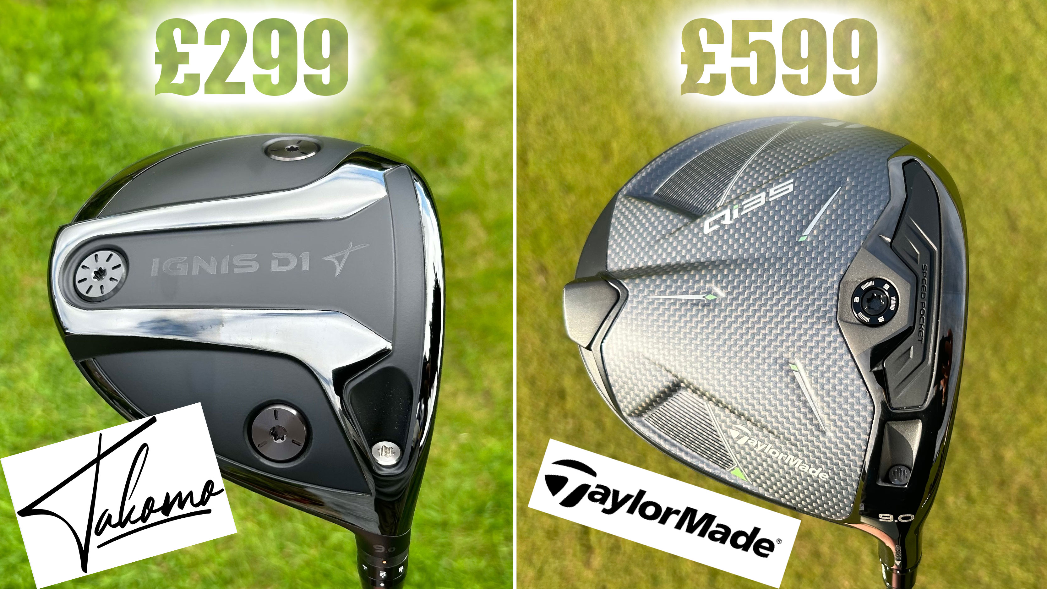 Photo of two very different price point drivers next to one another