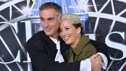 Emma Thompson (R) and husband British actor Greg Wise attend the premiere of Universal Pictures' "Last Christmas" at AMC Lincoln Square