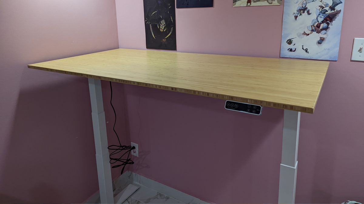 Flexispot Kana Bamboo Standing Desk review Laptop Mag