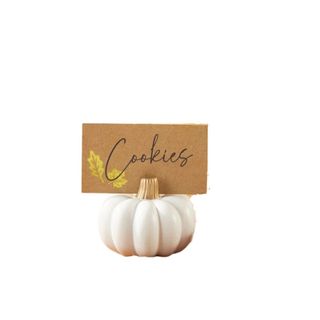 pumpkin place card holder