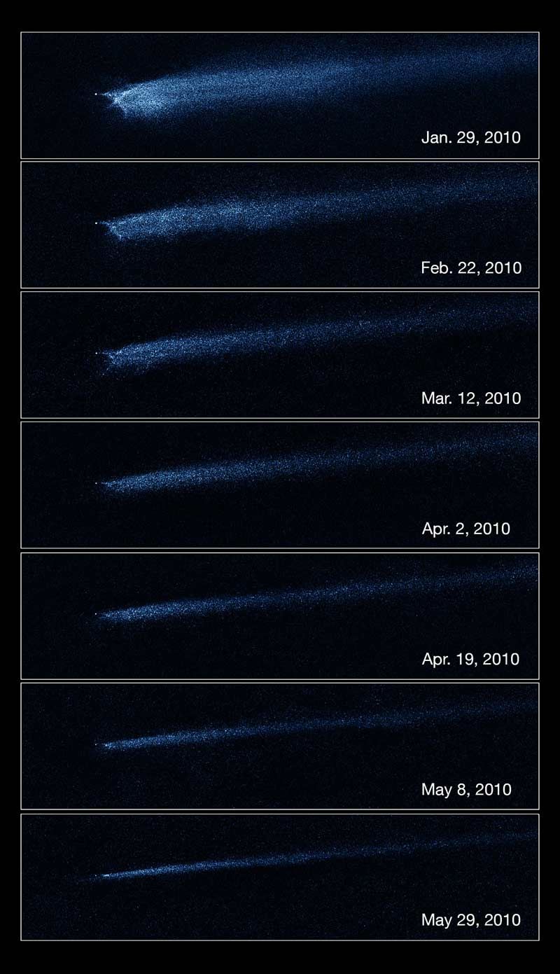 &#039;X&#039; Marks the Spot: Hubble Reveals Collision Between Asteroids