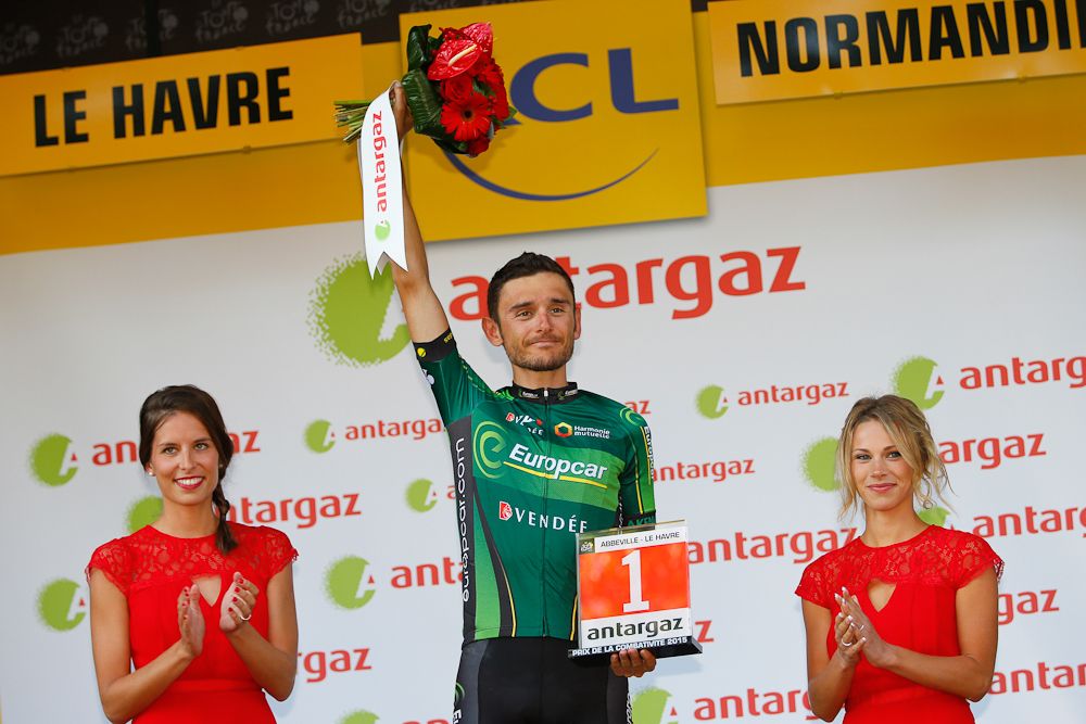 Perrig Quemeneur (Europcar) was awarded the most combative prize.