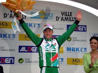 Thor Hushovd (Crédit Agricole) claimed the win