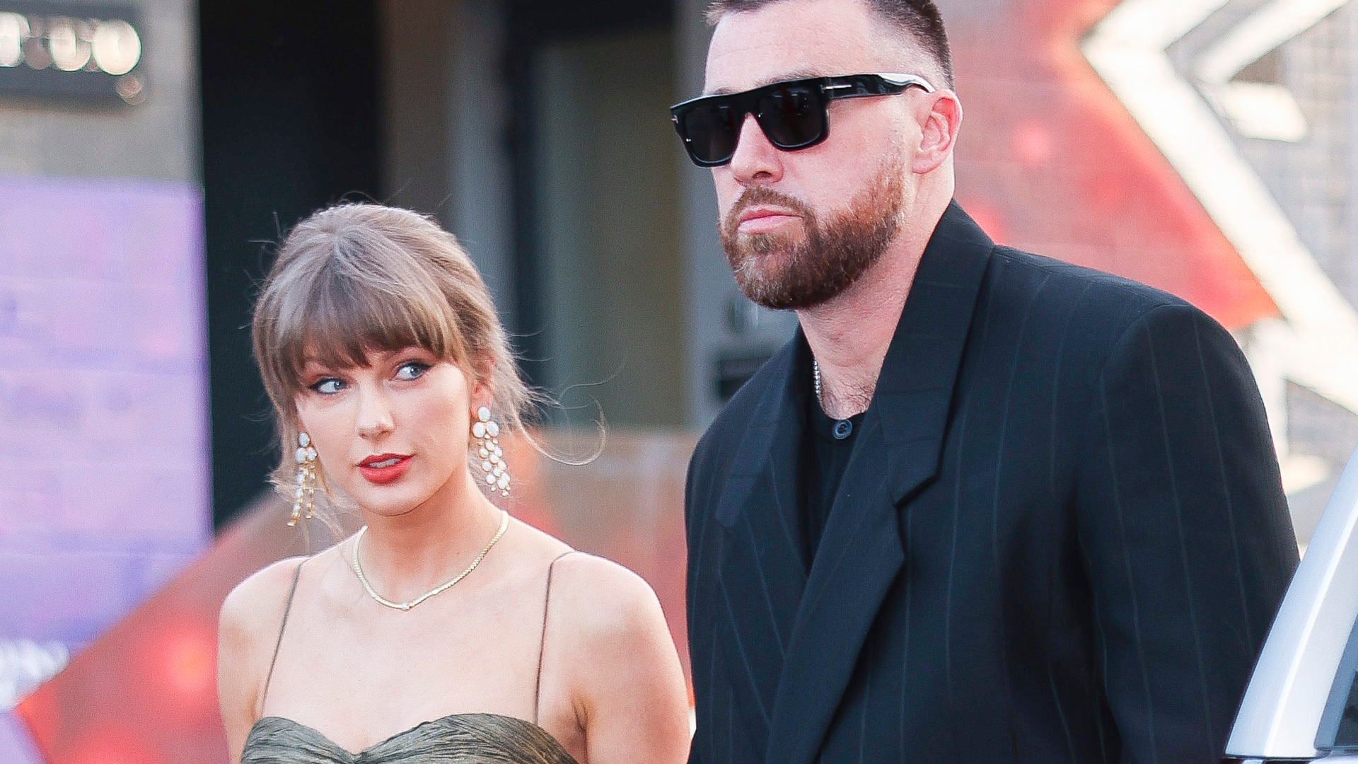 Taylor Swift styled a little black dress from her favorite dress designer for Fall 2026, Simkhai, on a date-night with Travis Kelce