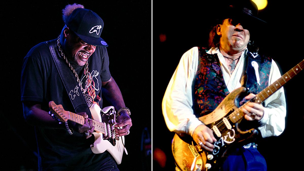 [L-R] Eric Gales and Stevie Ray Vaughan