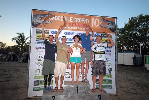 The stage podium.