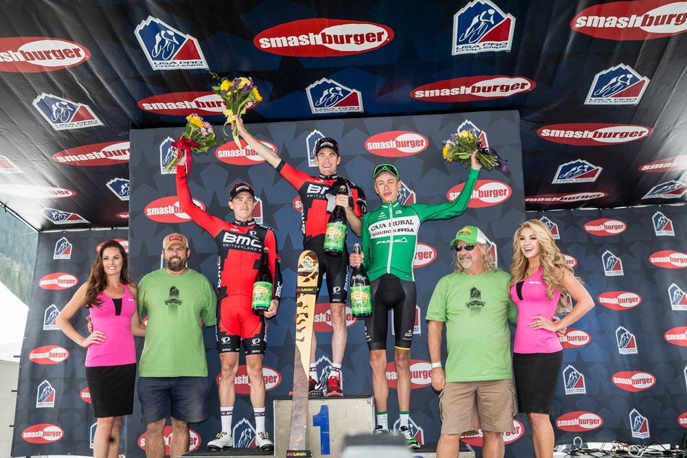 Top three for stage 2 of the USA Pro Challenge
