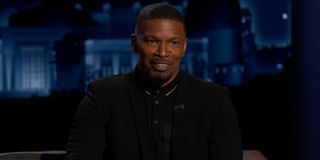 Jamie Foxx being interviewed on Jimmy Kimmel Live!