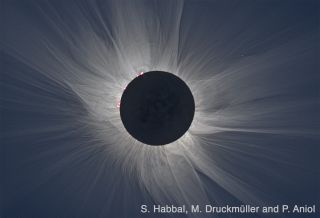 eclipse composite image
