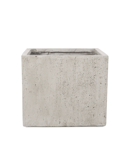 Fardeen Outdoor Large Cast Stone Square Planter