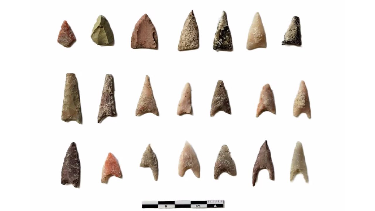 an array of arrowheads