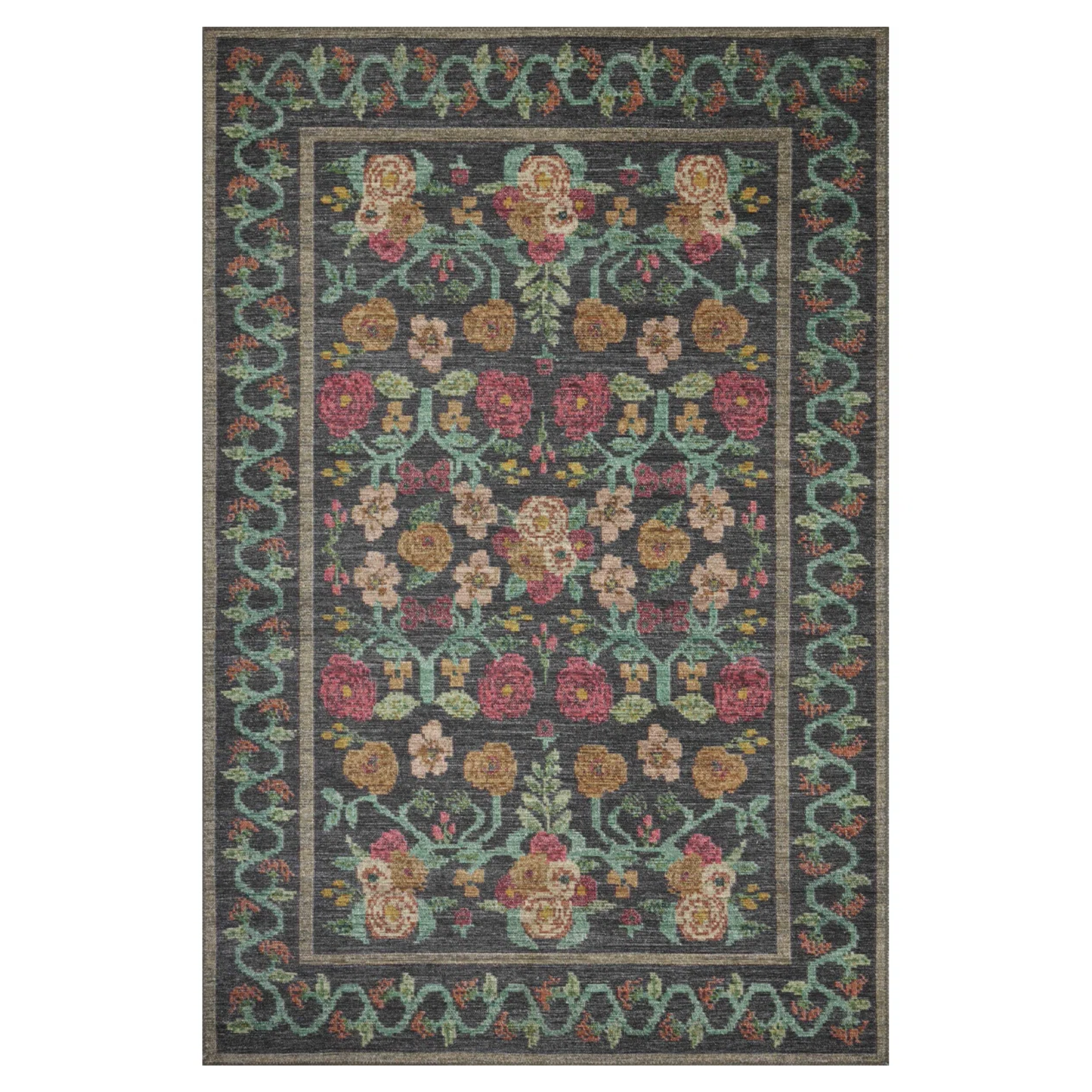 a floral rug