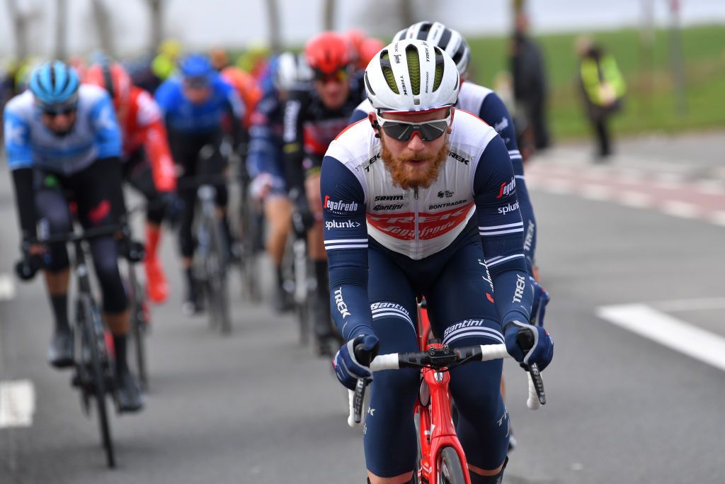 Quinn Simmons in action at Kuurne-Brussel-Kuurne