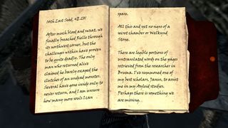 Skyrim the Anniversary Edition - An old quest book, dated for 14th Last Seed.